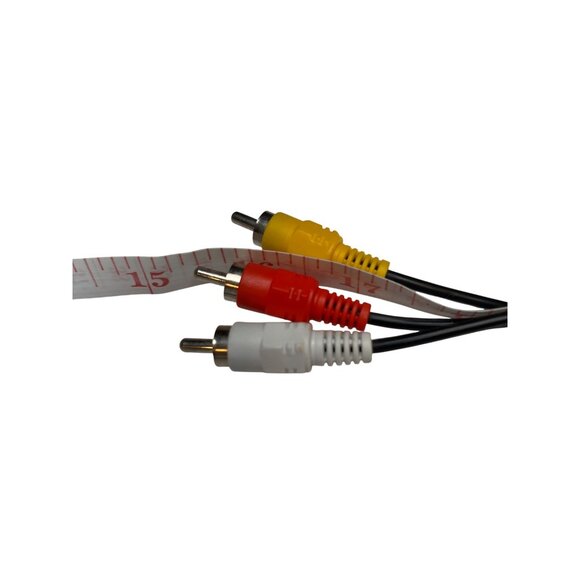 3-RCA Audio Video Cable Composite AV Cord 5 Ft Yellow Red White Connectors A148 - Picture 2 of 2